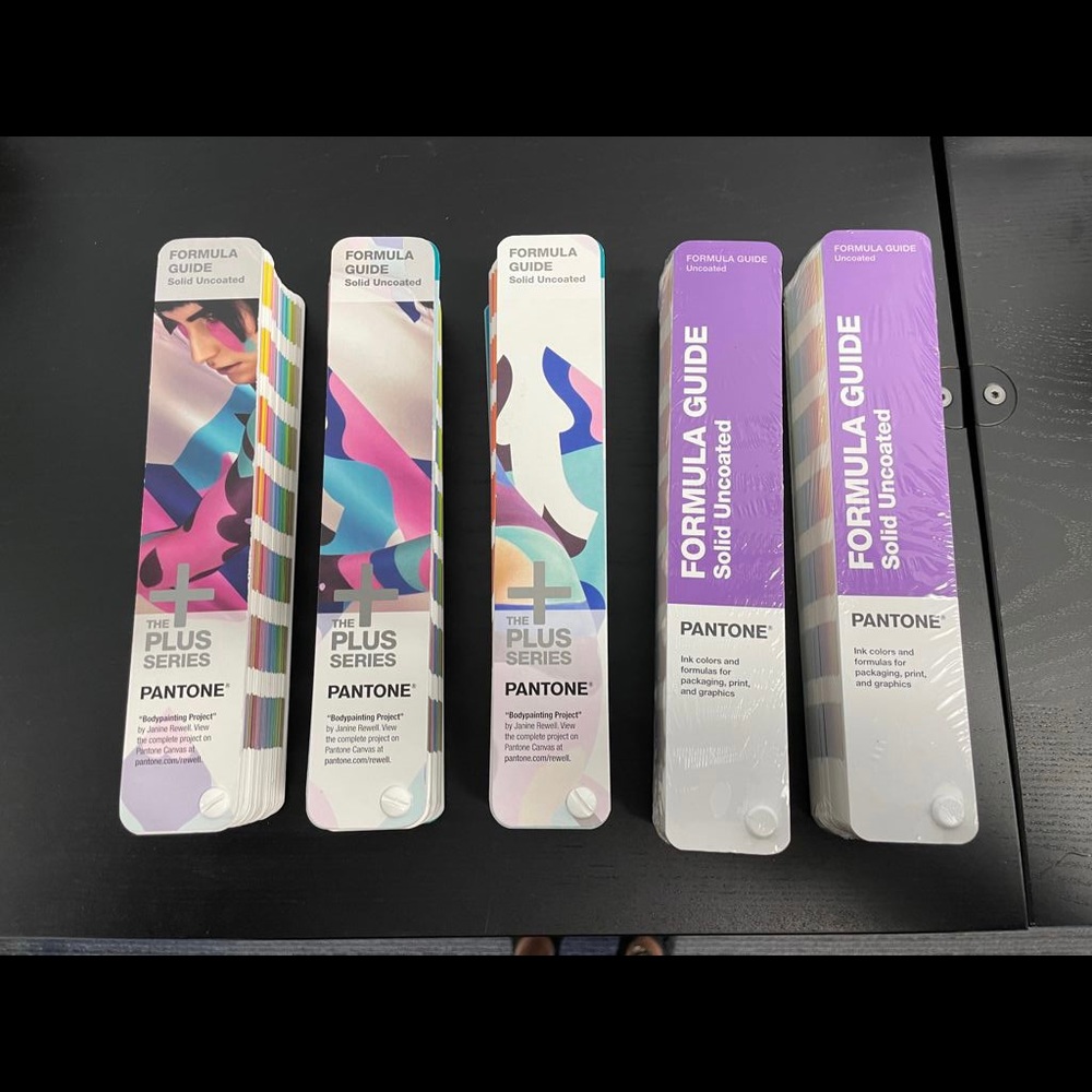 PANTONE Color Books - UNCOATED - 2 NEW & 3 Opened